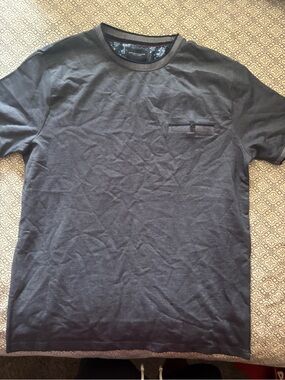 Denim & Flower Short Sleeve Crew Tee in Navy NEW!